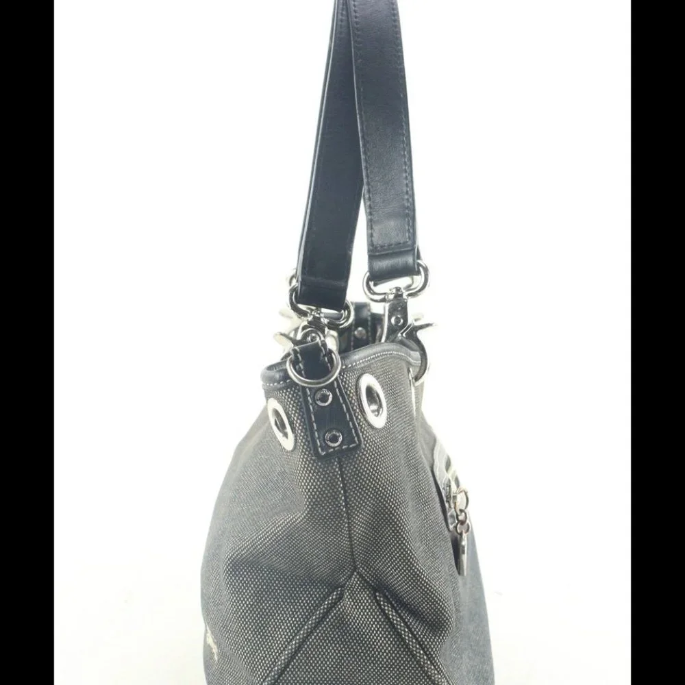 Burberry Charcoal Denim Canvas Tote 1BUR912K